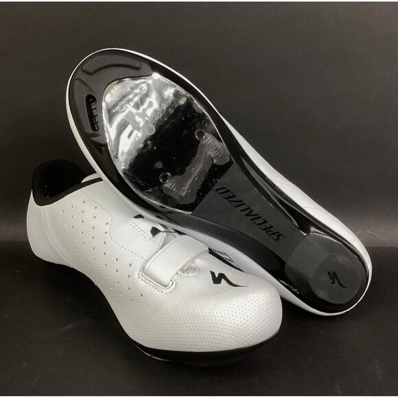 Specialized Torch 1.0 Road Cycling Shoes - Men's Sz 8 - White - New w/Out Box - Picture 1 of 9